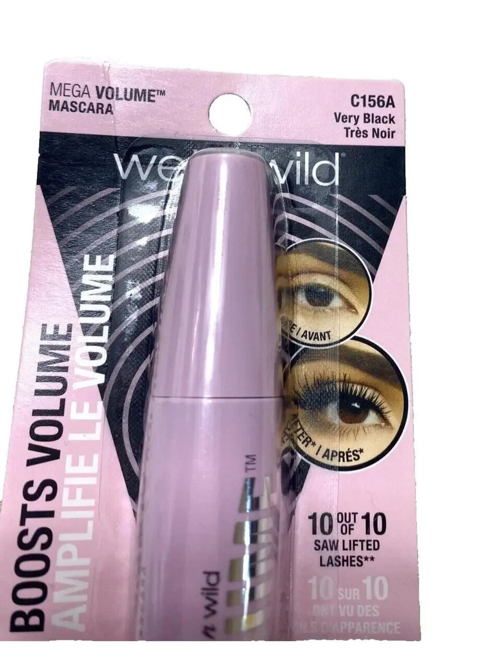Wet n Wild Mega Volume Mascara Very Black - Boosts Volume & Lifts Lashes!